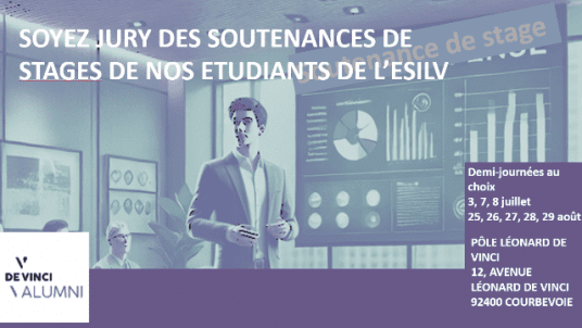 Alumni ESILV, devenir jurés des soutenances de stage : webinaire de présentation de la mission