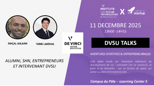 De Vinci Start'Up Talks | Aventures sportives & entrepreneuriales 