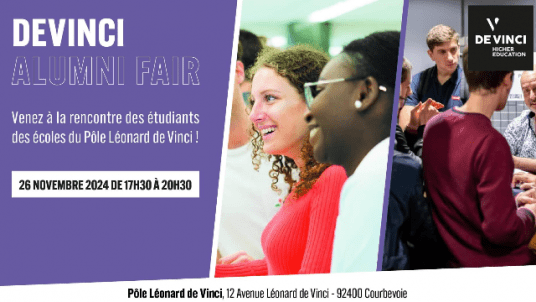 Alumni Fair 2024 : le rendez-vous annuel des diplômés et étudiants du Pôle Léonard de Vinci