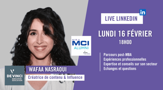 Live Alumni #MBAMCI avec Wafaa Nasraoui (EXEC. ED. 2024)