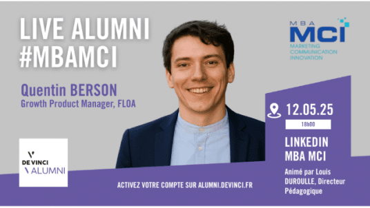 Live Alumni #MBAMCI avec Quentin BERSON, Growth Product Manager chez Floa