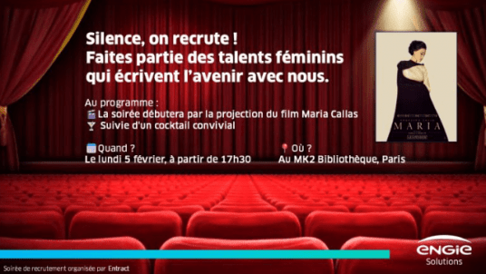 Aux Femmes Ingénieures : opération "Silence, on recrute- Engie" ! 